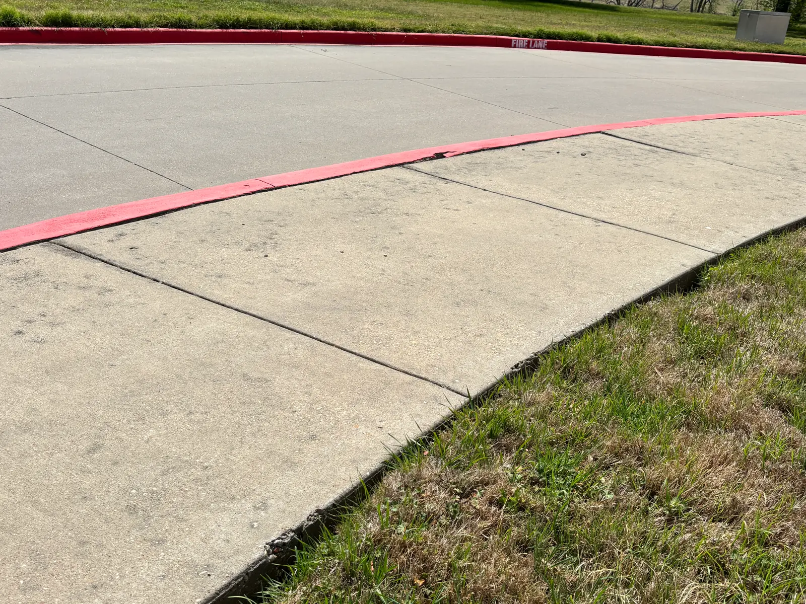 Pedestrian sidewalk transition after hazard removal